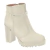 Bota Feminina Moleca Tratorada Salto Alto Cano Curto Strass Zíper 5325.124.27417 - comprar online