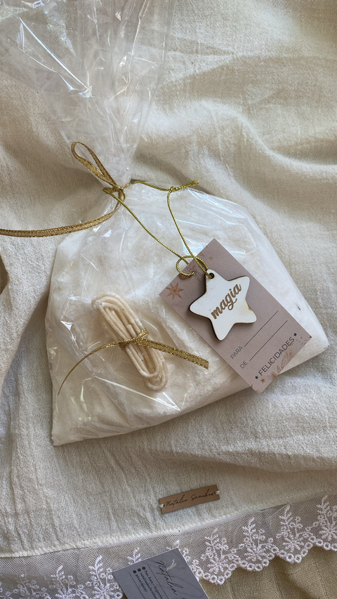 Kit velas en polvo con pabilo x 1/2 kilo
