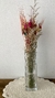 Florero vidrio diseño rectangular