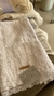 Caminos de mesa gasa algodón blanco off white puntilla tul bordado