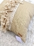 Almohadón Beige Handira Plus Crudo - Pasamanería Flecos Algodón