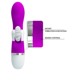 Imagen de VIBRADOR SHEILA LENGUA ROTADORA SILICONA