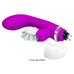 VIBRADOR SHEILA LENGUA ROTADORA SILICONA - comprar online