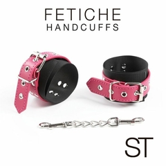 ESPOSAS HANDCUFFS CUERO ROSA