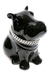 Adorno - Figura Hipopotamo Negro con Collar de Strass en internet