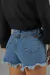 Short Jeans Feminino Plus Size Com Bordado Manual Em Cristais na internet