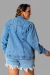 Jaqueta Jeans Feminina Bordada Raízes que Resistem - comprar online