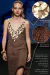 Vestido Crochê Assimétrico Com Bordado Manual Marrom - loja online