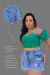 Short Jeans Feminino Pincelado com Bordado em Cristais - Thaty Rabello Brand