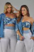 Imagem do Top Feminino Retalhos Jeans