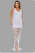 Imagem do Vestido Branco de Crochê com Franja e Bordado Manual