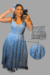 Vestido Feminino em Crochê Azul Elegância Artesanal na internet