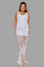 Vestido Branco de Crochê com Franja e Bordado Manual - comprar online
