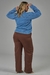 Calça Feminina Reta com Viés Jeans - Thaty Rabello Brand
