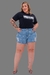 Short Jeans Feminina Bordado Manual Flores em Cristais e Chatons - comprar online