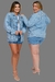 Imagem do Short Jeans Feminina Bordado Manual Flores em Cristais e Chatons