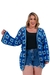 Kimono Feminino Crochê De Manga Comprida