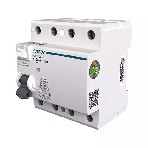 Disyuntor Jeluz Tetrapolar 4x25A 300mA A - comprar online