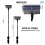 Estaca Solar Led X 4u. Luz Calida Exterior Efecto Flotante Litex LX490 - tienda online