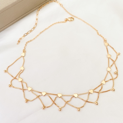 Choker Luxo Coração