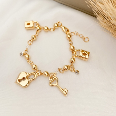 Pulseira Esfera com Cadeados