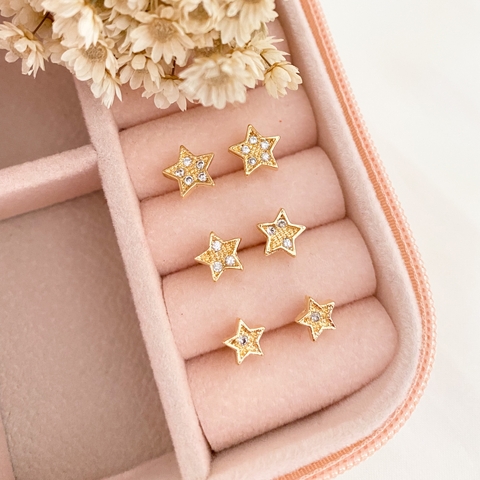 Brinco Estrela Zircônia