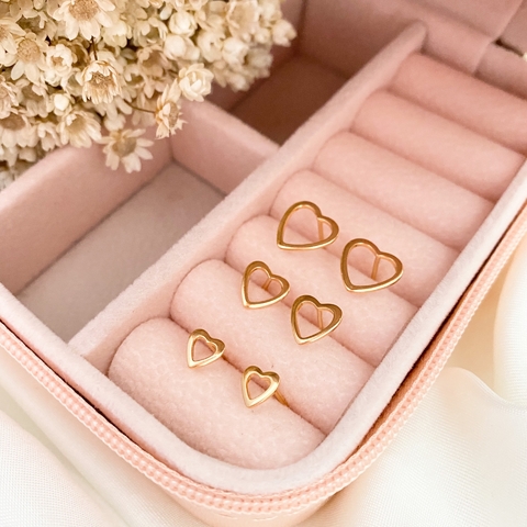 Brinco Coração Vazado (UND)