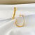 Argola Gota com Detalhe Diamantado