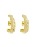 EAR HOOK AMASSADO FOLHEADO OURO 18K