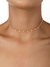 CHOKER PLAQUINHAS DIAMANTADAS FOLHEADA OURO 18K na internet