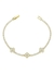Pulseira de Trevo Cravejada M | Folheado a Ouro 18k