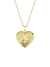 Colar Relicário Coração Floral | Folheado Ouro 18k - comprar online
