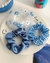 Trio de scrunchies blue