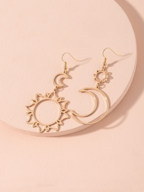 Aretes sol y luna