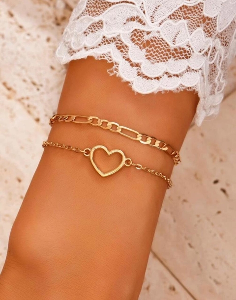 Pulseras corazón