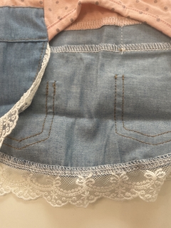 Ropa perrito tipo pollera y remera en internet