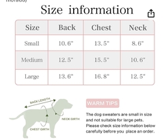 Sweater para perritos S en internet
