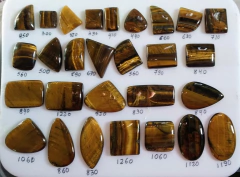 Cabouchones de ojo de tigre