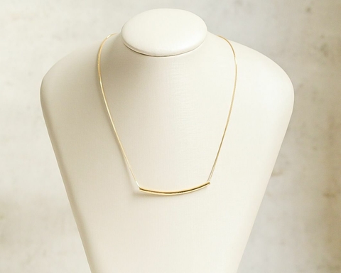 Colar Tubinho - dourado