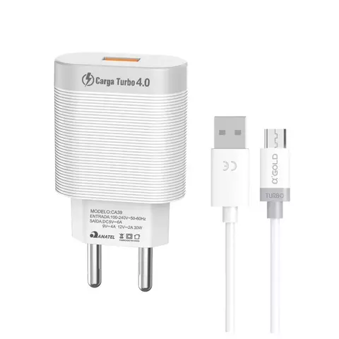 Carregador Turbo Power 30W 3.0 USB-C | Tecnologia Quick Charge - comprar online