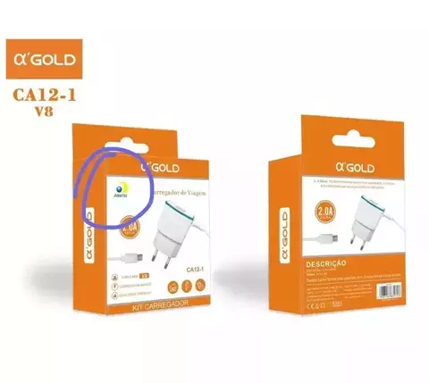 Kit Carregador de Celular USB com Cabo de Carga Rápida - comprar online