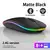 Mouse ergonômico sem fio para jogos, Mouse recarregável, RGB, Bluetooth, LED na internet
