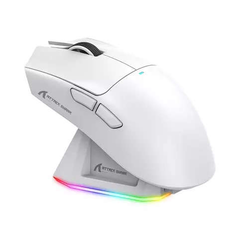 Mouse sem fio Attack Shark X11, conexão tripla modo 2,4 GHz/com fio/Bluetooth P