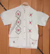 CAMISA CON BORDADO A MANO, TALLA MEDIANA