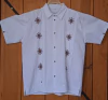 CAMISA CON BORDADO A MANO TALLA GRANDE