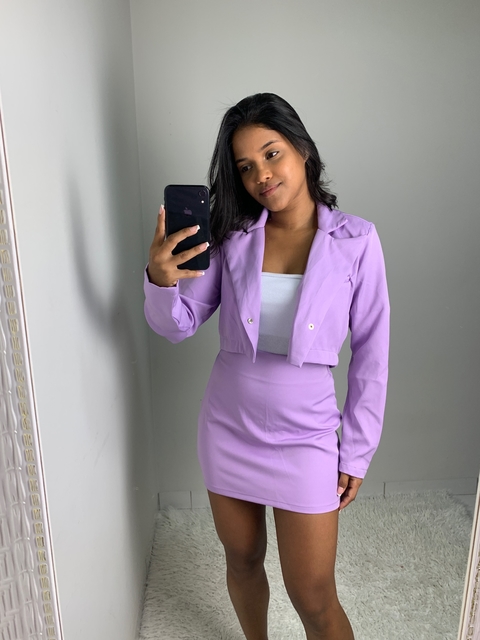 Conjunto Alfaiataria Lilás