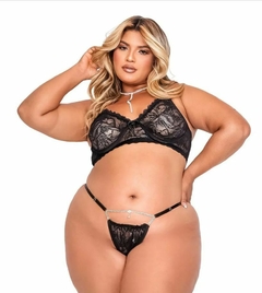 CONJUNTO KISSES PLUS EM RENDA TALLYTA MODA APIMENTADA na internet