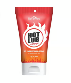 Hot Lub Gel Deslizante Beijável Morango 25g Hot Flowers