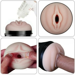 Masturbador Lanterna Formato De Vagina Com Vibração Multivelocidade na internet