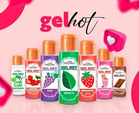 GEL HOT AROMATIZANTE DIVERSOS SABORES 35ML HOT FLOWERS